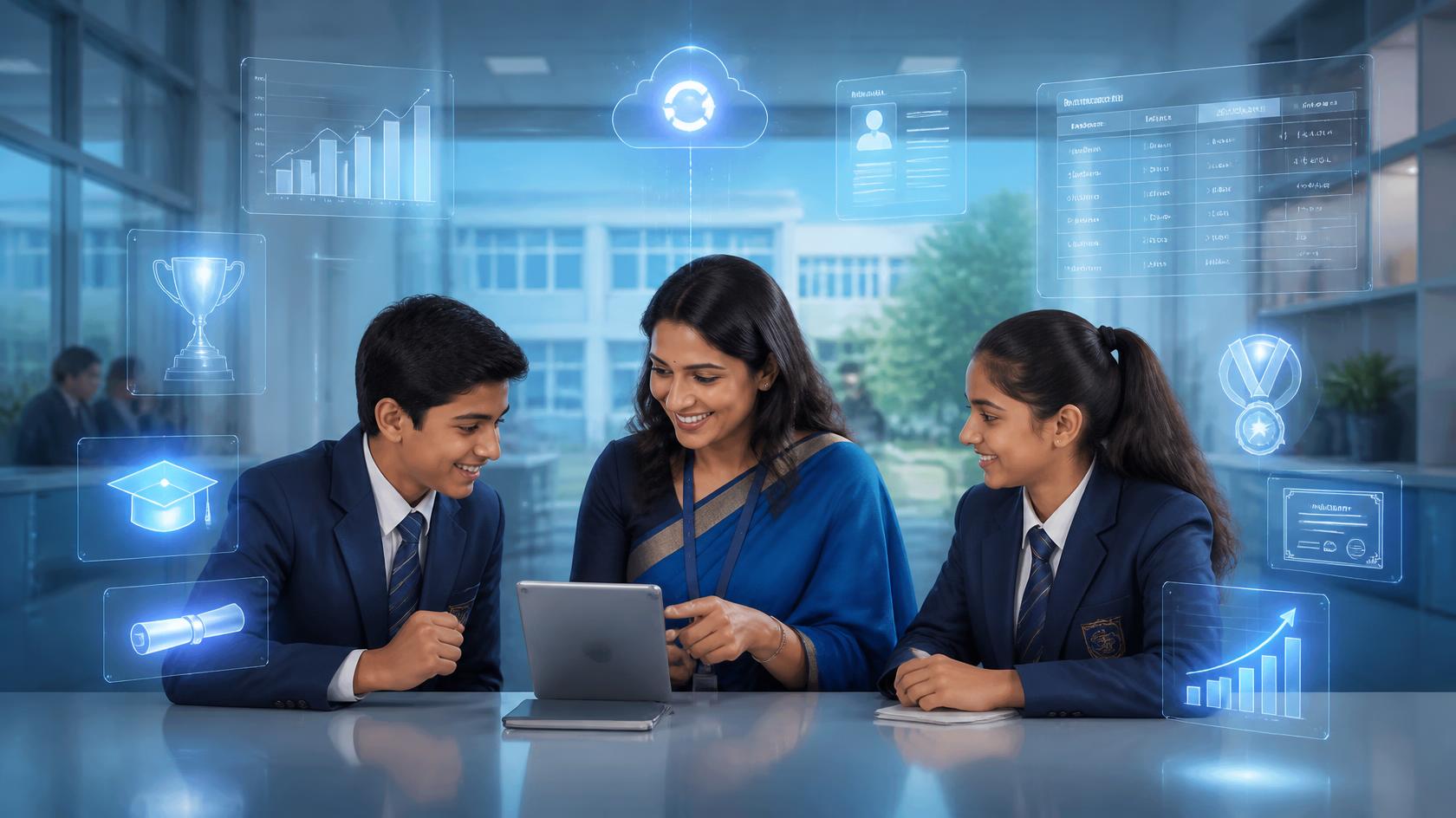 Exams & Results — Anshu's DeskEDU school management software